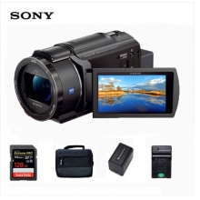 索尼fdr-ax45攝像機(jī)（閃迪128G高速內(nèi)存卡/包/電池/充電器）