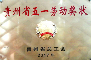 貴州省五一勞動(dòng)獎狀<